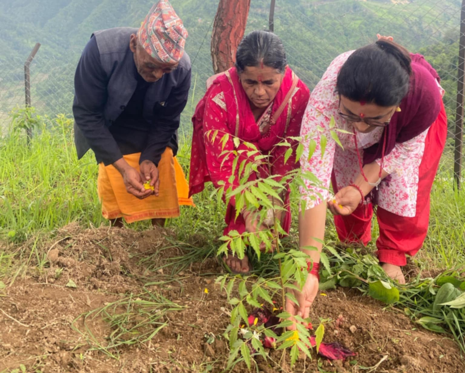 नवग्रह मन्दिर परिसरमा नक्षत्र वाटिका स्थापना 