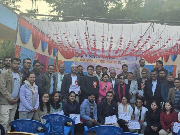 चापाकोटमा स्वास्थ्य शिविर : शिविरबाट ७ सय २७ जना लाभान्वित 