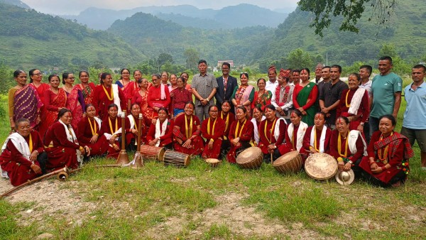 भीरकोटमा महिला  पञ्चेबाजा प्रतियोगिता हुने