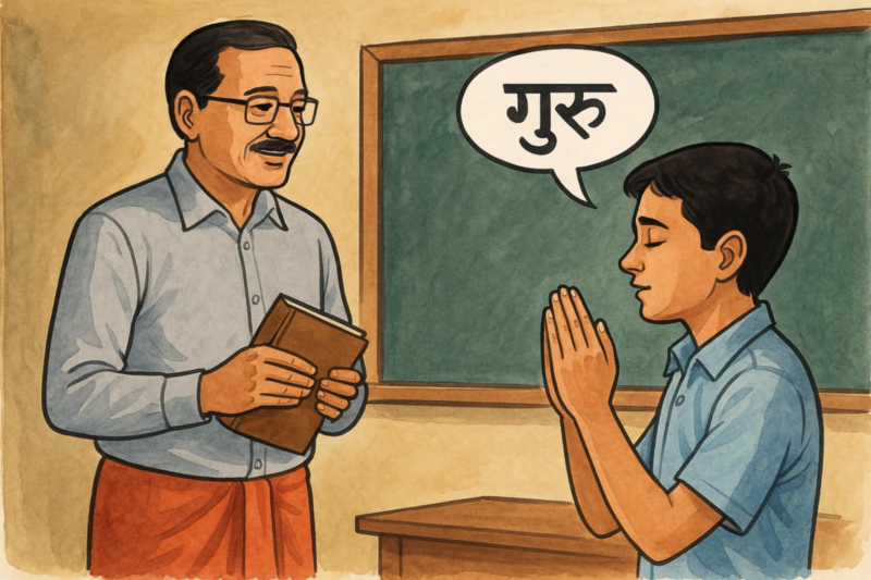 मेरा शिक्षक ! तिमी गुरु बन