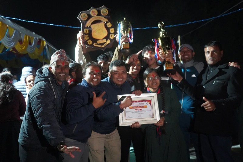 सकियो फेदीखोला राष्ट्रपति रनिङ शिल्ड ,१८ स्वर्णसहित  सिद्धार्थ मावि प्रथम 