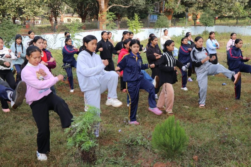 स्याङ्जाका बालिका तथा किशोरीहरुलाई आत्मरक्षा तालिम