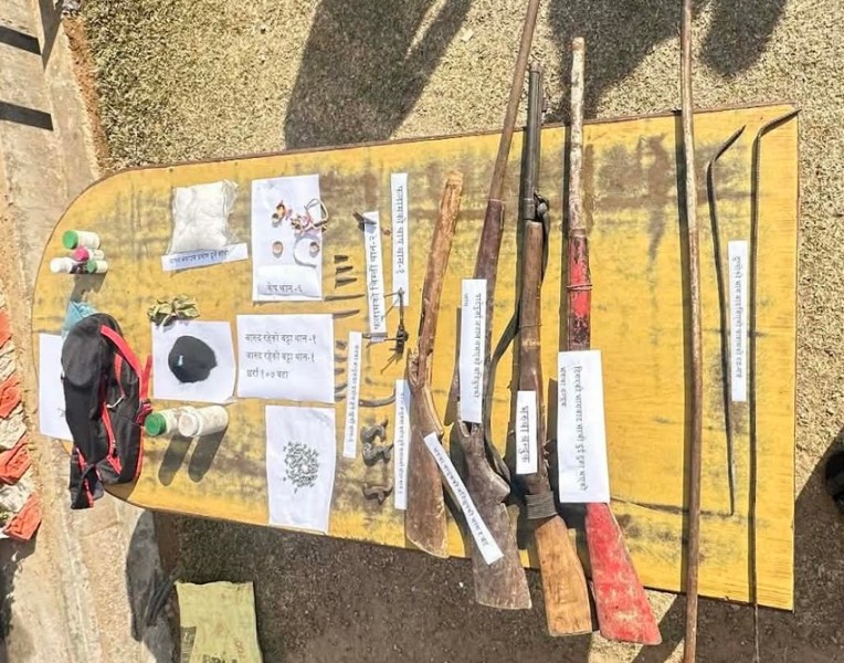 भरुवा बन्दुक र विष्फोटक पदार्थसहित ७२ वर्षीय वृद्ध पक्राउ