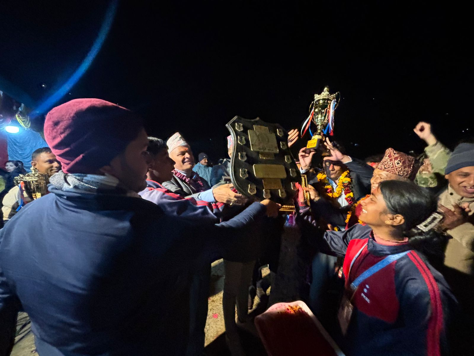 अर्जुनचौपारीमा पञ्चकन्याको दबदबा : रनिङ शिल्डमा ह्याट्रिक